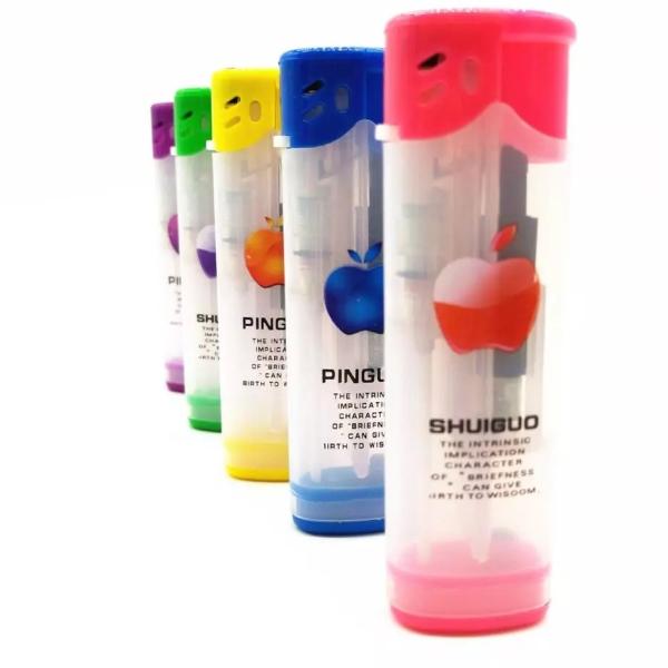 Гичжоу электронный пластиковый одноразовый ветроустойчивый зажигалка с факелом 7,85 * 2,36 * 1,38 см