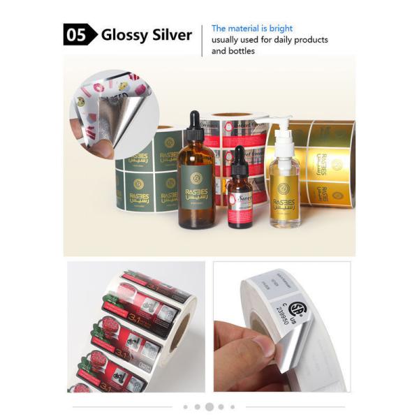 Round Shape Waterproof Vinyl Sticker Paper