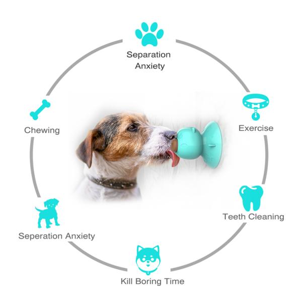 Licking Toys Cat Suction Cup Toys Dog Fun Pet Grind Teeth Chew