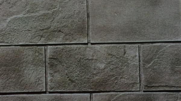 Beige Gray Orange Cultured Stone Brick Cement Wall 14mm