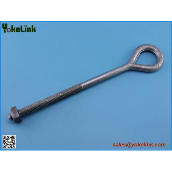 ASTM A153 Oval eye bolt with square nut