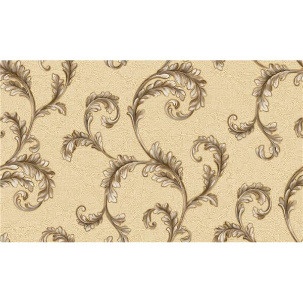 Peelable Metallic Embossed Wallpaper Water Resistant For Lounge Room