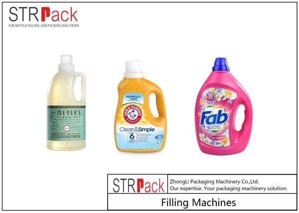 Full Automatic Liquid Filling Machine For Soap Detergent 4500B / H 18mm