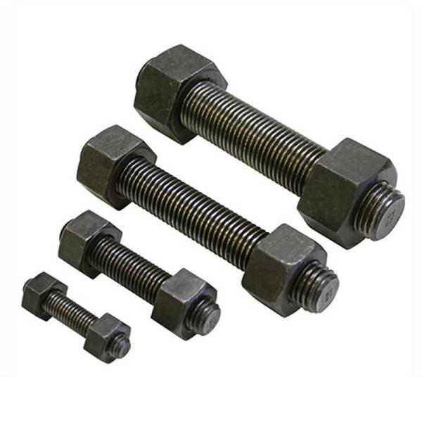 Черная отделка из углеродистой стали ASTM A193 Gr B7 Высокая прочность на протяжении штанги с A194 2H