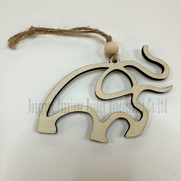 Wooden Elephant Christmas Ornament with Story, Friendship Gift for Best Sisters Friends