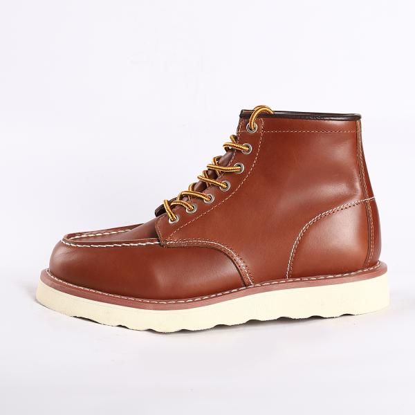 Lightweight Goodyear protection footwear with Lace-up Closure and EVA Sole Material RED Work Boots