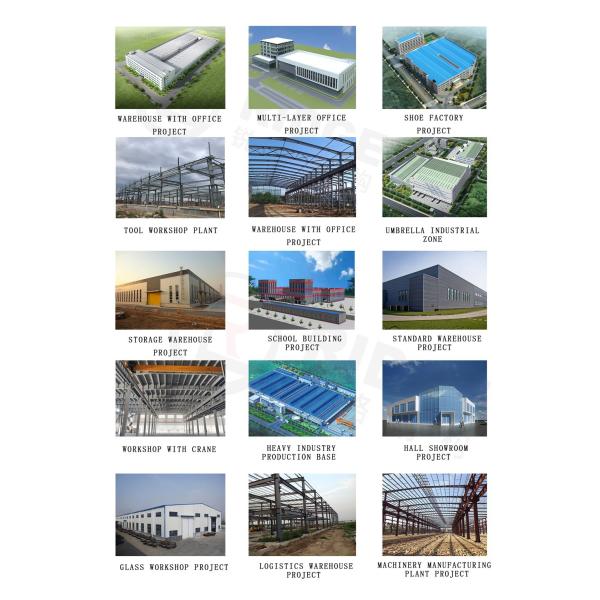 Prefabricated Houses Building Material Prefab Steel Structure Construction Industrial Warehouse Workshop