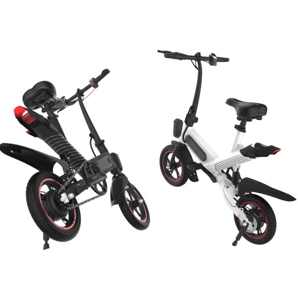 Portable Small Electric Bike , Triangular Structure Lightweight Folding Bike