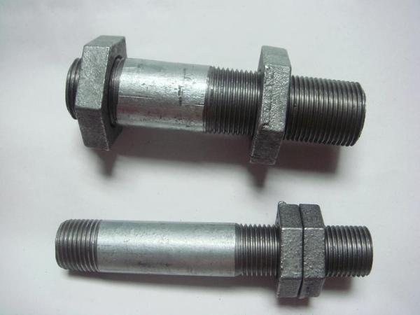 Plumbing long screw thread steel pipe nipples