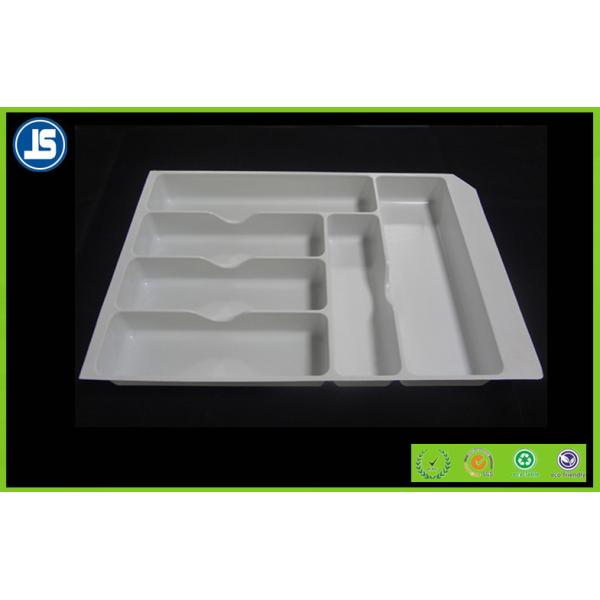 Поднос волдыря ювелирных изделий упаковывая, белый пластиковый контейнер подносов еды отсека
