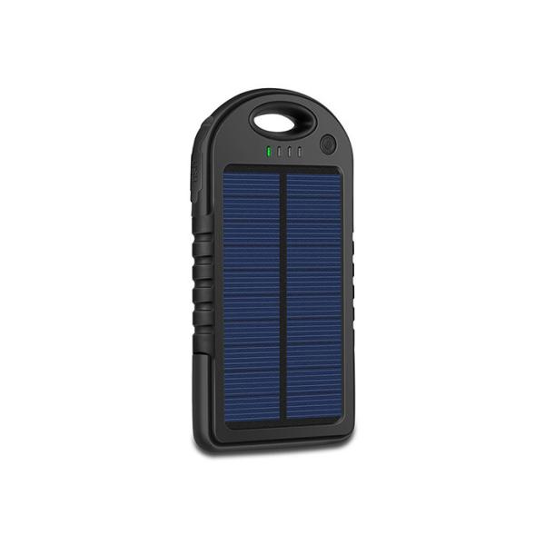 Laser Logo Yellow Solar Powered Portable Charger 6000mAh Bettery Capacity