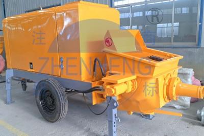 50m3 / H Mobile Electric Concrete Pump Construction Equipment For CLC Blocks