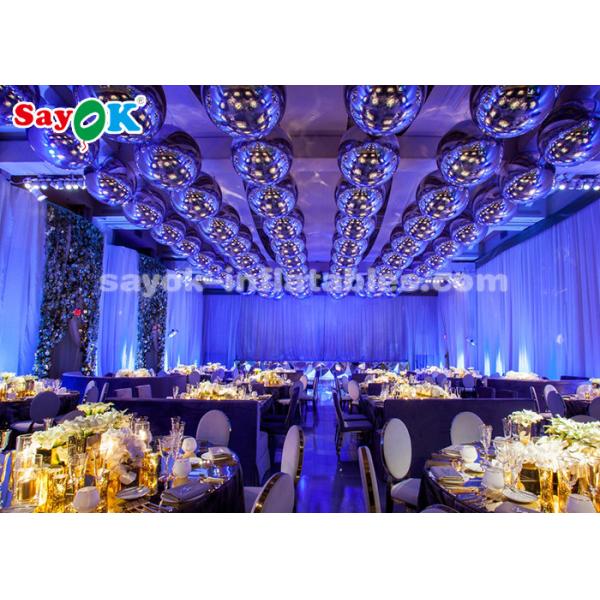 шарик зеркала золота ПВК 1м раздувной для крытого свадебного банкета украшения