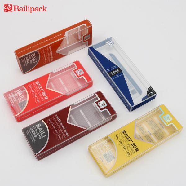 Custom Printed logo Hanging Packaging PVC PET Transparent Plastic Box