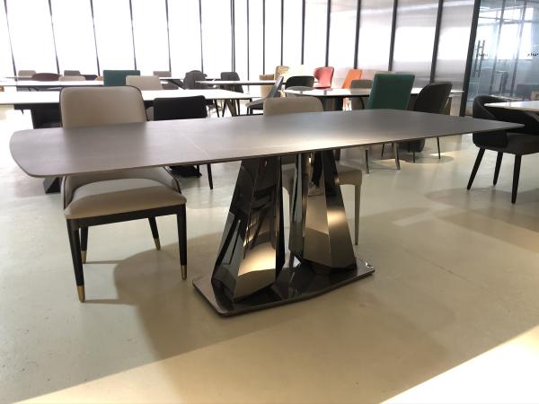 Popular Luxury Marble Cremic Dinner Table Top Polished Marble Dining Tables Set Table