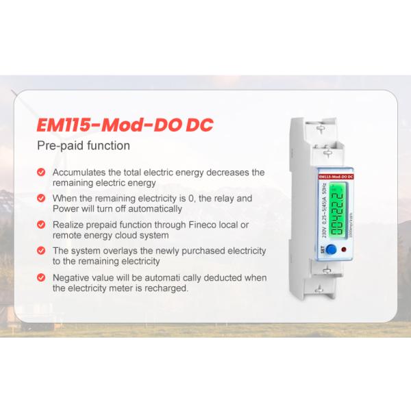 EM115-Mod-DO DC 5 45 A Modbus Control Output Remote Digital Display and MID Certificate