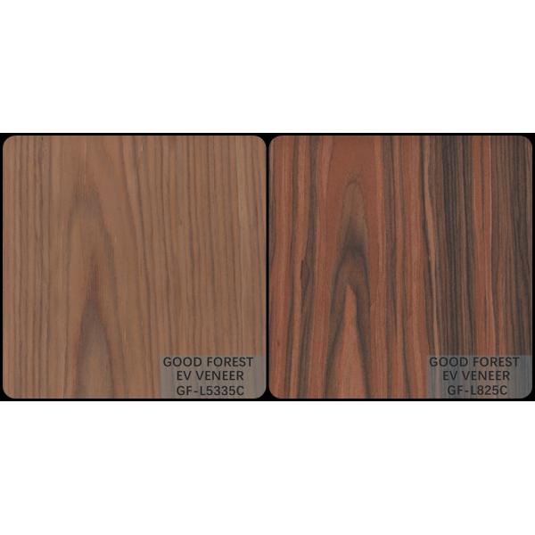 Engineered Veneer Santos Rose Wood Crown Cut Customized Service