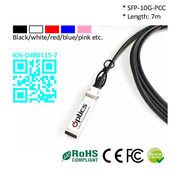 SFP-10G-DAC7M 10G SFP+ to SFP+ DAC(Direct Attach Cable) Cables (Passive) 7M 10G SFP+ DAC PCC
