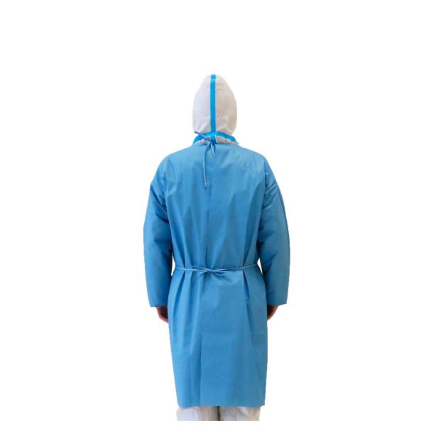 Blue Sms Medical Isolation Gown Non - Sterile Infection Control