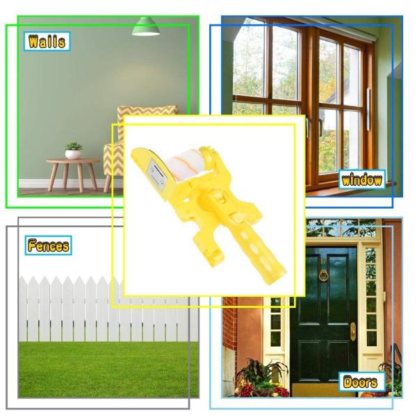 Paint Edger Roller Brush Multifunctional Portable For Home Office Room