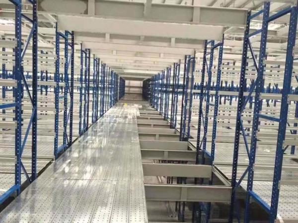 Multi-Layer Steel Mezzanine Floor Rack For Warehouse Storage