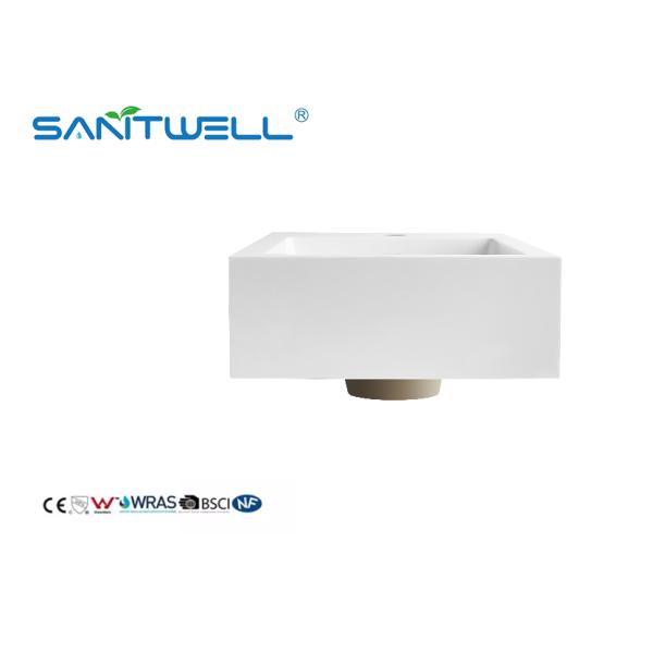 Размер толстого края SWZ460 различный подгонял раковины искусственного камня отверстия тазов камня одиночного прочного встречные верхние