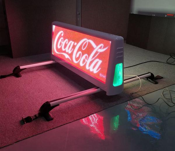 Double Faced Taxi Advertising Screens , Taxi Top Led Sign 320*160mm Module Size