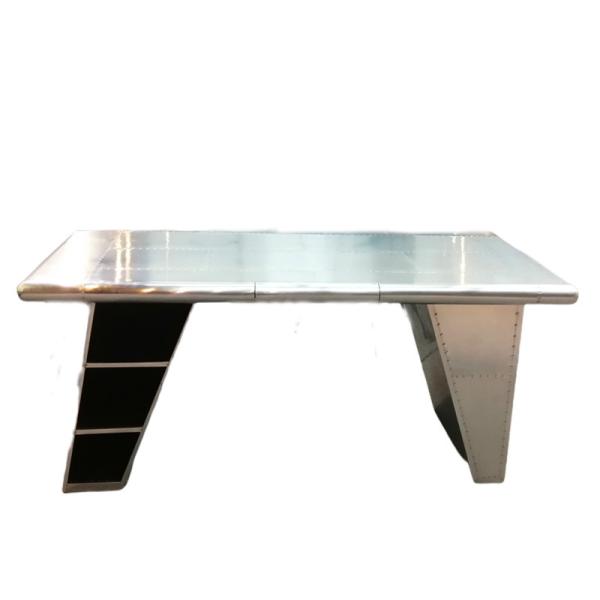 Aluminum aviation desk table metal rivets aircraft wing aviation desk Office Table