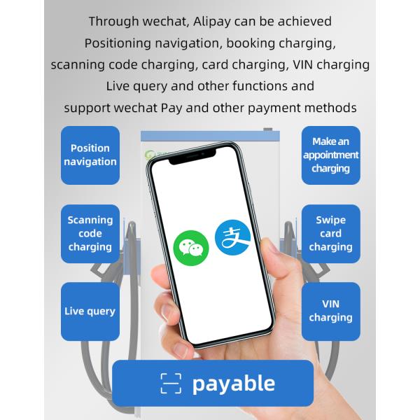 Cargador rápido de automóviles eléctricos 60kw-320kw DC Conector doble Condición nueva 120kw 240kw 100kw Cargando pila de automóviles eléctricos estándar