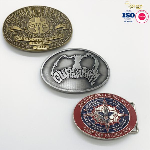 Custom Hardware Western Cowboy Buckles Zinc Alloy Iron Metal Pin For Men