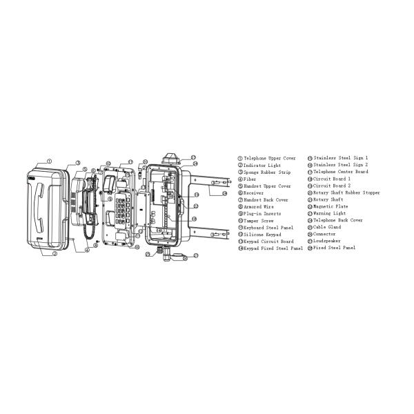Промышленный погодостойкий телефон IP68