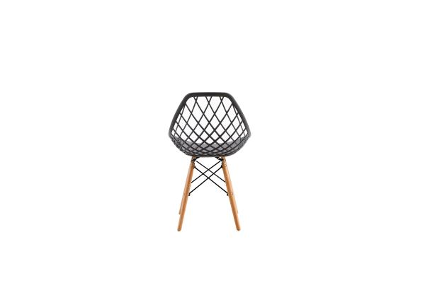 America Eames Dining Chair Casual Fashion Hollow Plastic Backrest For Meeting