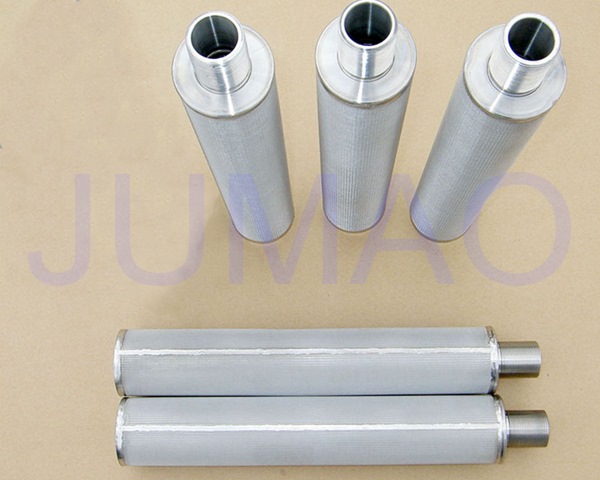 Sintered Oil Filter Elements , Stainless Steel Filter Media Multiple Layer