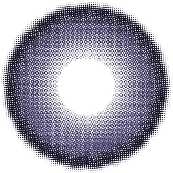 Blue And Purple Colored Contacts Yearly 8.4-8.8mm Base Curve Comfortable