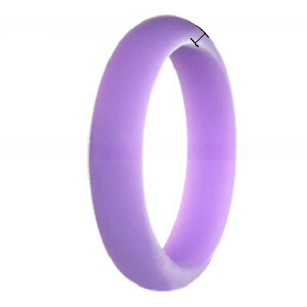 5mm Breathable Silicone Rings for Women Wedding Anniversary