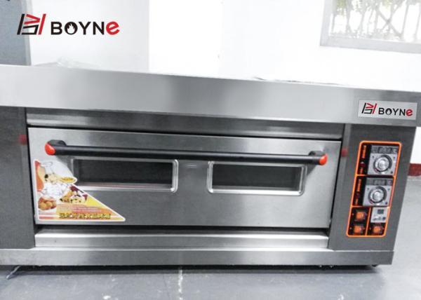 Forno de aço inoxidável do pão das bandejas da plataforma 3 do forno de vidro dobro comercial da plataforma da padaria da porta 1