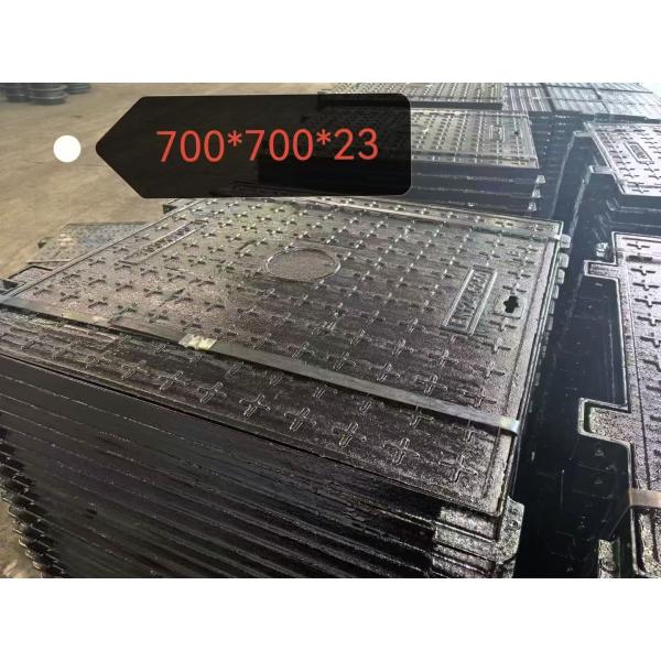 Double Sealed Ductile Iron Manhole Cover 450X750 600X600 Square Storm Drain Cover