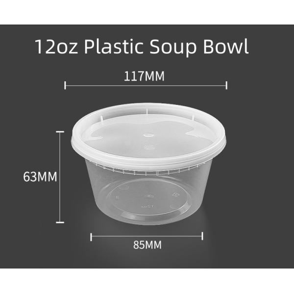 Transparent Plastic Soup Bowl Disposable Lunch Box for Shipping Cost and Delivery Time