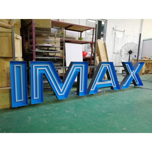 Outdoor Stainless Steel 3D LED Letter Signs PANTONE / RAL Wall Mounted Installation