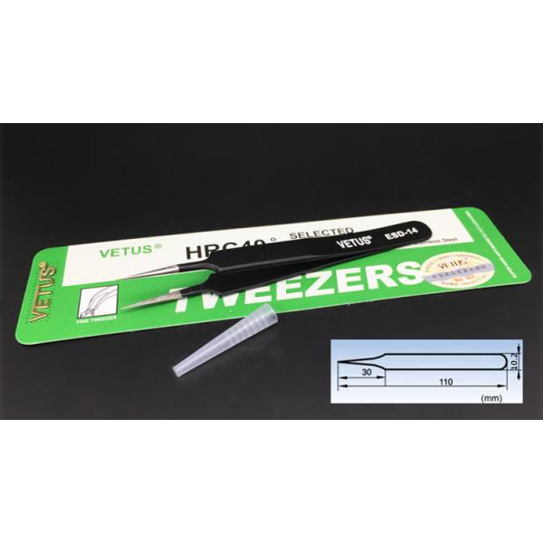 Safe Precision ESD Esd Plastic Tweezers AISI 302 Material Length 110 - 140mm