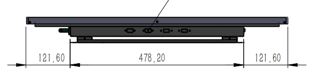 32 Inch Metal Wall-Mounted Touch Monitor for Commercial & Industrial Applications