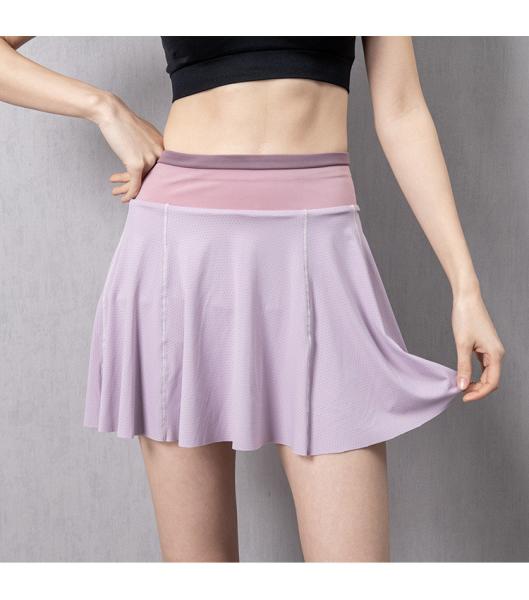 Da saia preta do exercício de Wicking da umidade short de corrida da saia com bolso 210g do telefone