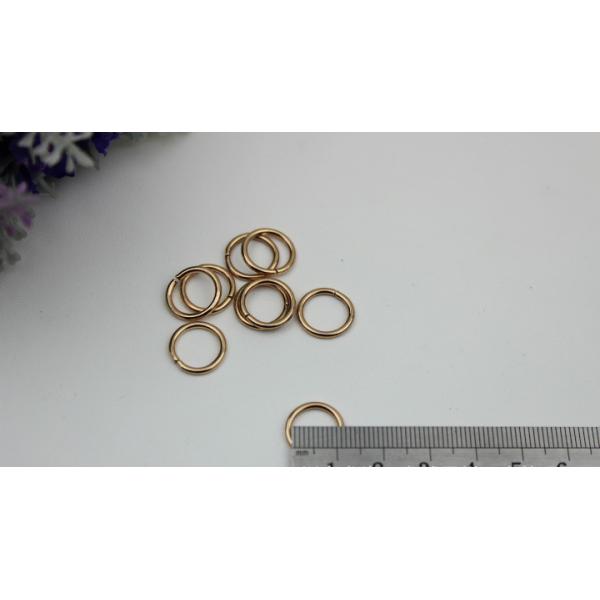 Guangzhou factory sales bag parts and accessories gold 10 mm round metal wire iron buckles