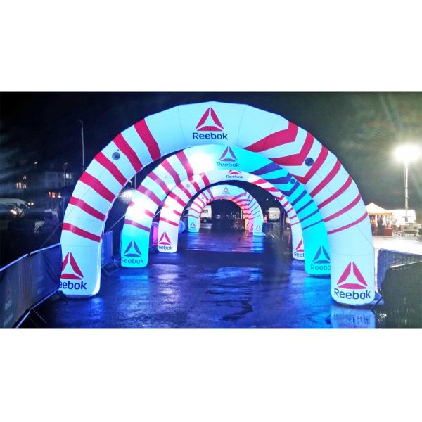 Arch Gate Shape Inflatable Event Tent Tunnel Structure Weather Resistant