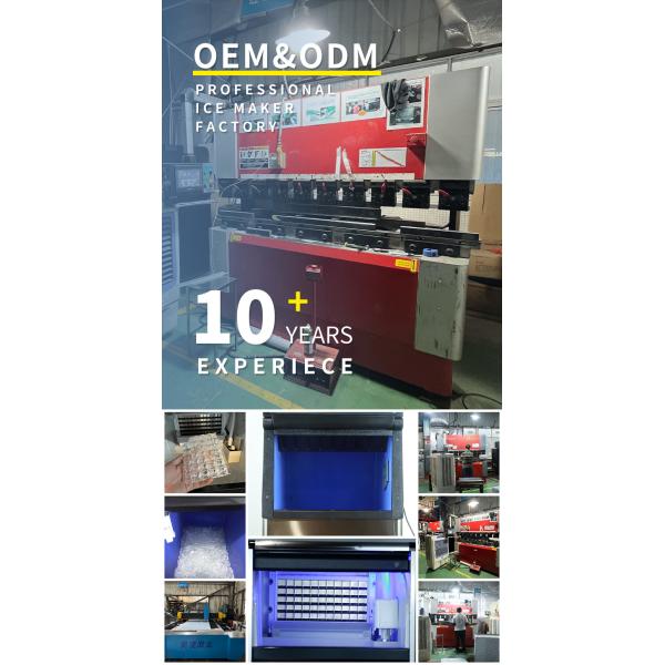 80 кг / 24 часа Crescent Ice Maker с воздушным охлаждением Портативный 80 кг промышленный льдогенератор