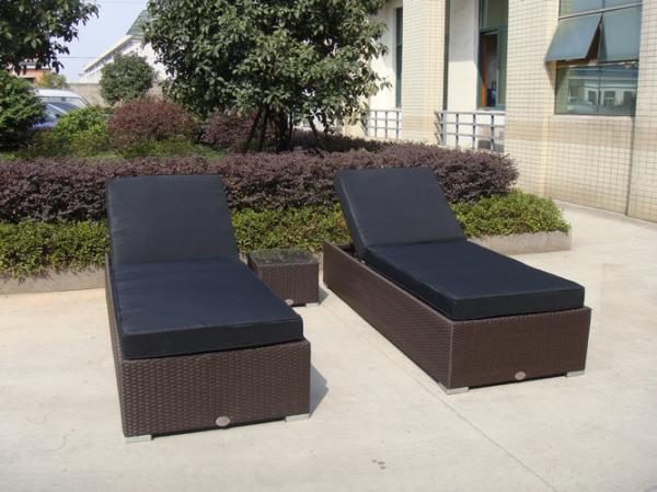 Wicker / Cane / Rattan Sun Lounger Storage Box For Balcony / Lawn