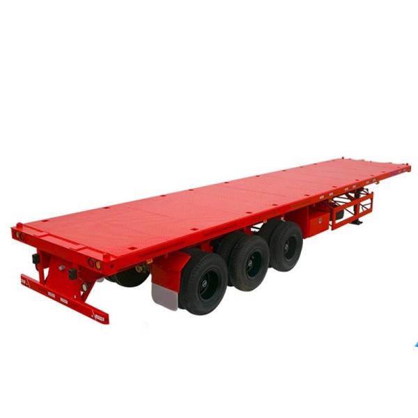 Flatbe  Container Transport Trailer Chassis 40 ton ,60ton,