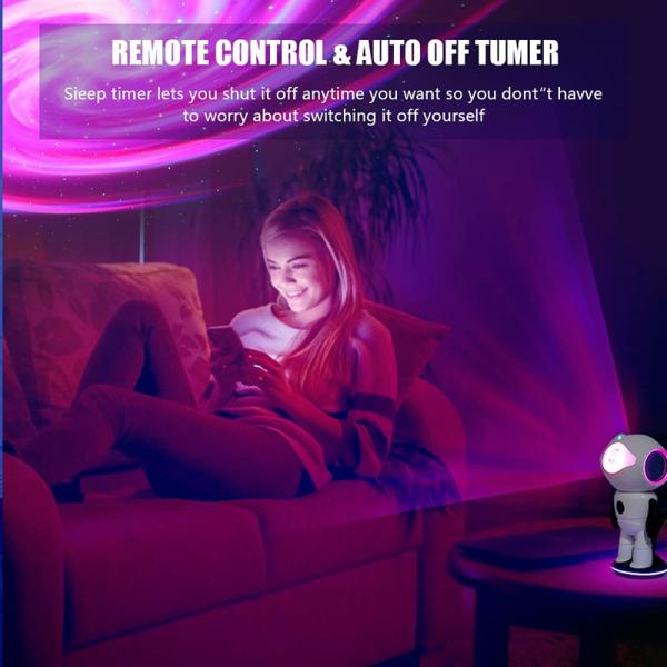 9W ABS UFO Galaxy Projector Night Light 1A For Christmas Birthdays