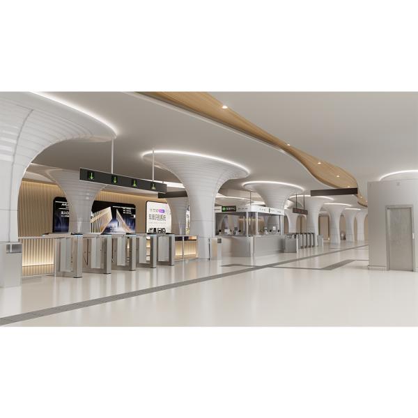 Puerta del torniquete de la barrera de la aleta de la dirección del BI con el reconocimiento de cara