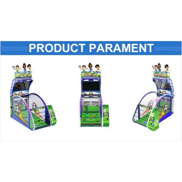 Metal Material Football Shooting Machine / Soccer Game Machine